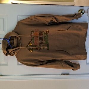 Mushroom Pacific Northwest Mtn. forager outdoors sweatshirt hoodie hunter tan